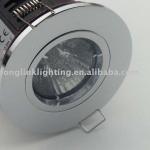 Die cast aluminum fire rated downlight