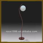 solid wood and glass floor lamp made in China