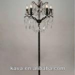Promotion hot-selling cheap 5 lights crystal chandelier floor lamp