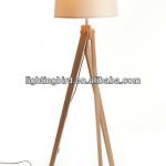 Home Decor Wooden Tripod Floor Lamp Light