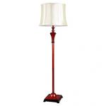 Comtemporary Fabric and Resin Floor Light with 1 Light in Red