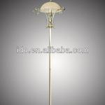 Romantic floor lamp with glass shade