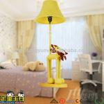 Yellow funny Lion Children cute style floor lamps india