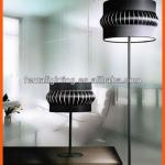 A1184-2 Black fabric shade contemporary floor lamp
