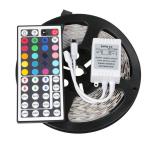 5pcs 5M 5050 RGB LED Strip Light Non Waterproof Flexible 300leds LED Light + 44 IR Remote Controller