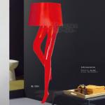 Red Modern Floor Lamp Charming Legs Lampshade Decorative Lamp ML-2004