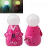 Japanese Doll Design Light Activated LED Light Night Lamp
