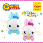 Q-KIDS plastic cartoon rabbit night light indoor lamp