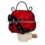 Mini fancy night light with red bag