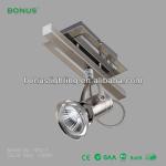 CE SAA ROHS approved movable ceiling light fixture&amp; GU10,2*50W spot light&amp;light fixture 1062-2