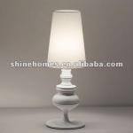 2014 Hot Sale Popular Classic Simple and Creative Indoor White Metal Modern Table Lamp Model NO: SH01TBFB0085-W