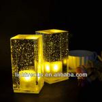 hotel/restaurant/ bar Square Candle modern acryl Table Lamp