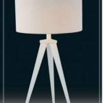 hotel project triangle metal base wholesale table lamps in white shade MT5002W