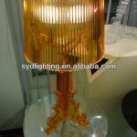 modern bourgie shadow acrylic table lamp