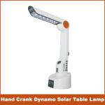 Amazing multifunction hand crank dynamo solar table lamp