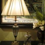 antique brass table lamp