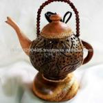 Coconut Shell Lamp Tea Pot shape handmade product from Thailand