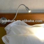 3W Pure White LED Bedside Reading Lamp Fixed set with on/off switch control