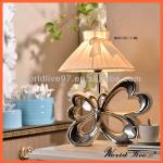 NHTC747-1-WS White and silver Home Decorative Ceramic Material Table Lamp