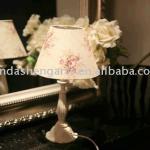 cotton lampshade plastic post desk lamp-Neoviva