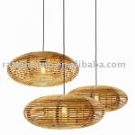 Handmade bamboo creative drop pendant light