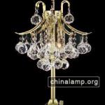 3 lights crystal chandelier table lamp