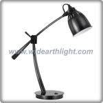 Black Brushed Steel Metal Adjustable Desk Lamp