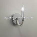 Crystal candle chrome wall mount light B1026-1CH