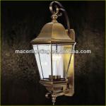 European brass outdoor decorative wall sconce light