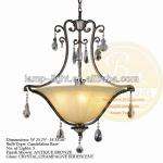 black iron wrought lamp for hotel made by baolian iron wrought lamp factory