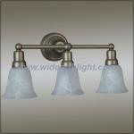 Three Lights Vanity Fixture Wall Lamp/Light With White Glass Diffuser