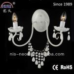 white color chandelier wall lamp 2 arm light vintage lamp NS-123025
