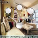 unqiue modern wall lamp with three glass available for G9 or led bulb