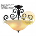 Design iron wrought ceiling lamp for coffee shop,iron wrought ceiling lamp with modern style