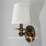 American style fabric shade brass wall lamp/light with UL cerfiticate
