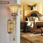 New Luxury Bronze Antique Classic Marble Restaurant Wall Lamps