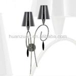 Modern hotel bedside decoration fabric electric wall lamp