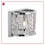 single bulbs crystal wall lamp with metal outside MB938-1
