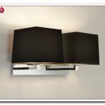 double swing hotel wall lamps and black fabric shade MB920-2