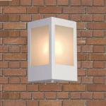 BR004 Glass wall sconce with iron frame