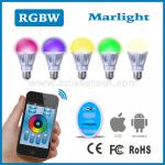 High quality RGBW 7W e14/e26/e27/b22 wifi led lamp