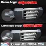 China factory Adjustable beam angle 60w 120w 180w 240w Bridgelux chip Meanwell driver or solar led street light price