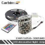 LED strip 5M 5050 300smd high quality colourful LED light FPC black led ribbon