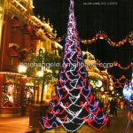 Multicolor colorful feather silk Led christmas tree colorful light