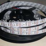 4m DC5V 60leds/m WS2811 led dream color strip,60pixels,with embedded WS2811 IC in the 5050 SMD RGB LED