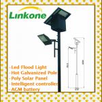 10w led pathway solar lighting with pole