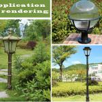 40W large solar lights for garden made in china