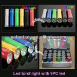 hot selling led torchlight,led torch with 9pc led,led torch,