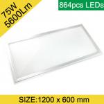 75W 5600lm 1200x600mm led panel