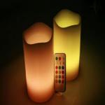rgb remote plastic battery LED Candle light